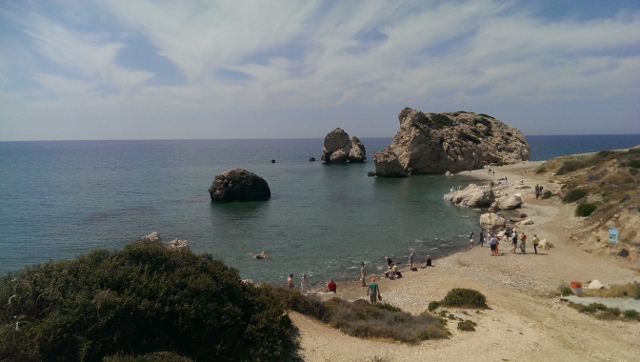 Petra tou Romiou, Strand (640x362)